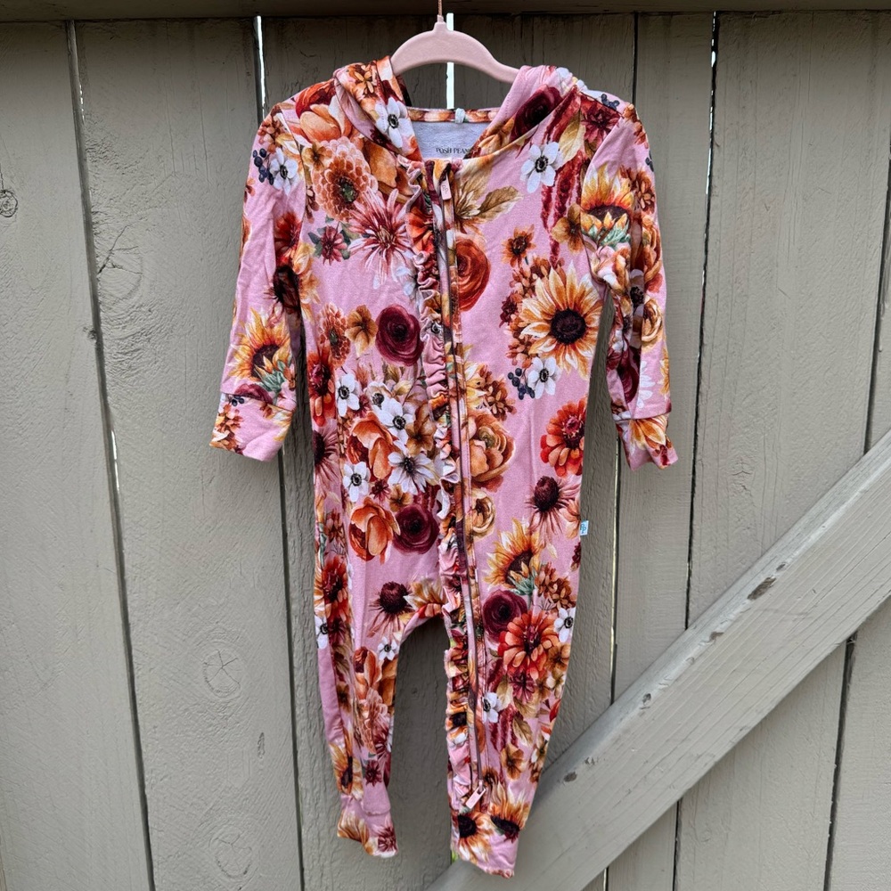 Posh Peanut Brigitta Hooded Romper